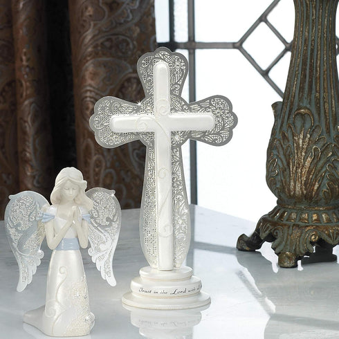 Little Things Mean A Lot Trust in the Lord Self Standing Cross, 7-1/2-Inch...
