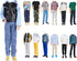 E-TING 3 Sets Leather Jacket Casual Wear T-Shirt Pants Pack Summer Shorts with 3 Pairs of Shoes for 12-inch Boy Doll?Random Pick?...