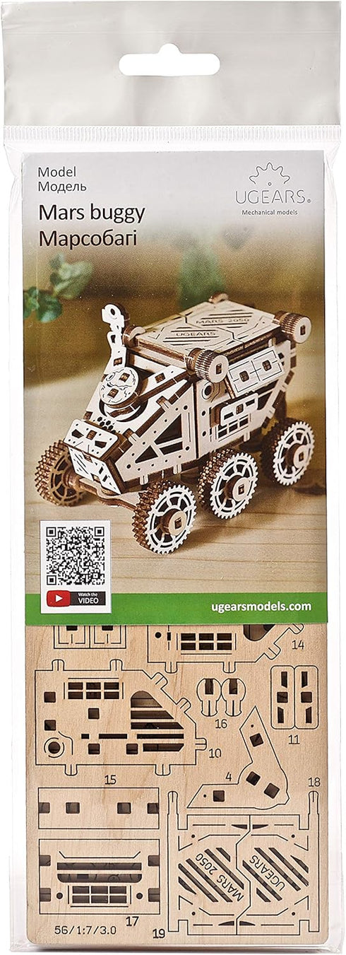UGEARS Science STEM Mars Rover, DIY Engineering Activity, STEAM School Project, Mechanical Wooden Puzzle, Eco Building 3D Toy, Educational Gift fo...