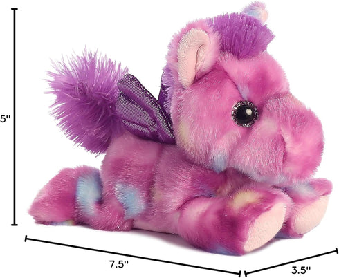 Aurora® Vibrant Bright Fancies™ Tutti Frutti Pegasus™ Stuffed Animal - Eye-Catching Fun - Delightful Cuddles - Purple 7 Inches...