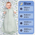Baby Sleep Sack 12-18 Months Baby Wearable Blanket 100% Rayon Cotton 2-Way Zipper Toddler Sleeping Sack?Comfy Soft Lightweight TOG 0.3...