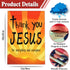 Thank You Jesus Garden Flag 12x18 Inch For Everything And Everyone Garden Flag 3ply Fabric Double Sided Christ Jesus Easter Garden Flag for Outdoo...