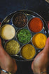 KitchenCraft World of Flavours Indian Spice Box for Masala Dabba, 7 Spice Pots + Large Spice + Cover + Lid, Stainless Steel, 17 x 7 cm...