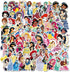 100pcs Cute Princess Stickers for Girl, Disney Cartoon Princess Stickers for Teen Kids Water Bottle, Skateboard, Phone, Laptop, Bicycle, Travel Ca...