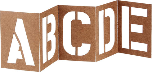 DURO 3330 Oil Board Lettering Stencil Set, Brown, 4"...