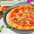 Pizza Pan - 14 Inch Nonstick Pizza Pan for Oven with Widen Handles for Cooking, Baking, and Grilling - Durable, Even Heating, Long-Lasting Kitchen...