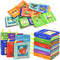 Dr.Rapeti Soft Cloth Books Baby Books Bath Books 6-Pack for Baby Infant Toddler Kids Crinkle Squeaky Washable Chewable Non-Toxic Early Educational...