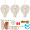 3 Set DIY Macrame Angel Kit Macrame Angel Hanging Ornament Boho Macrame Wall Hanging Decor Spring Macrame Kit for Beginners Macrame DIY Kit Spring...
