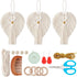 3 Set DIY Macrame Angel Kit Macrame Angel Hanging Ornament Boho Macrame Wall Hanging Decor Spring Macrame Kit for Beginners Macrame DIY Kit Spring...