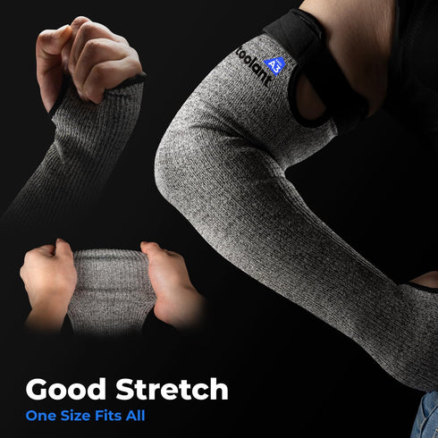 Cut Resistant Farmers Sleeves with Thumb Hole, Arm Protectors for Thin Skin and Bruising, for Gardening, Welding, Kitchen, Arm Guards for Biting, ...