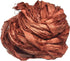 Super Bulky Recycled Sari Silk Ribbon Yarn in Rust | 50 GMS - 30 Yards | Duppioni Silk Ribbon | Ribbon for Crafts, Rug Making, Jewelry Making, Nec...