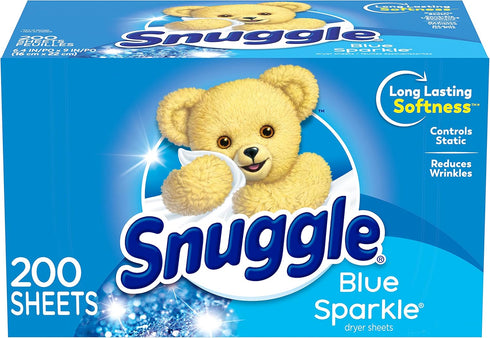 Snuggle Fabric Softener Dryer Sheets, Blue Sparkle, 200 Count...