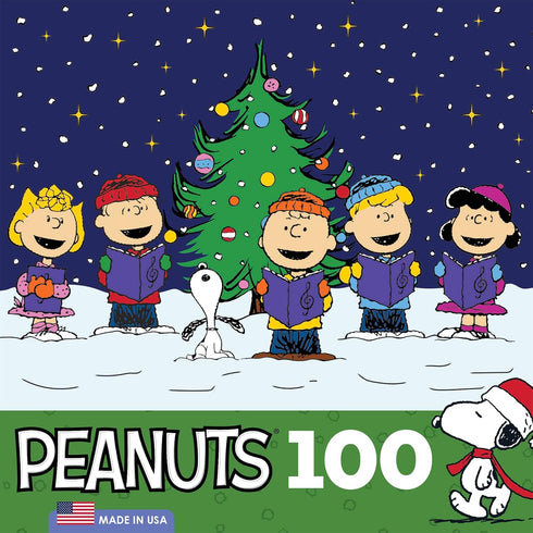 RoseArt - Peanuts - Christmas Caroling - 100 Piece Jigsaw Puzzle for Kids and Adults...