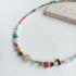Beaded Necklace for Women, Colorful Gemstone Choker Necklaces Boho Cute Necklace Handmade Crystal Summer Beach Jewelry for Teen Girls...
