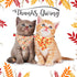 ADOGGYGO Fall Cat Collars Breakaway with Removable Bandana, Adjustable Autumn Thanksgiving Cat Collar Cute Fall Leaves Cat Bandana Collar for Cats...
