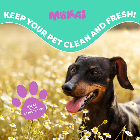 MOKAI Face and Eye Wipes for Dogs and Cats | Soft Fragrance-Free Formula Dog Face Wipes and Dog Eye Wipes Great for Cleansing Wrinkles Removing Sa...