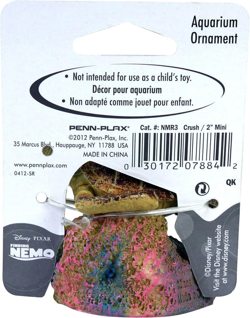 Penn-Plax Finding Nemo Resin Ornament Aquarium Decor, Crush, 3" x 2.5" x 2.5"...
