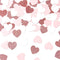 Rose-Gold Pink White Heart Confetti - 300pcs Valentines Mothers Day Engagement Wedding Baby Shower Bachelorette Birthday Party Table Decoration Gl...