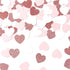 Rose-Gold Pink White Heart Confetti - 300pcs Valentines Mothers Day Engagement Wedding Baby Shower Bachelorette Birthday Party Table Decoration Gl...