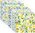 24 Sheets Lemon Scrapbook Paper Pad Double-Sided Blue Tiles Yellow Lemon Patterned Decorative Craft Paper for Card Making Photo Album Journal DIY ...