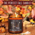 Fall Candles - 'It's Fall Yall' Fall Candle w/Apple Cinnamon & Nutmeg I Infused with Essential Oils I Autumn Fall Scented Candles I Cozy Cute Fall...