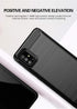MAIKEZI Soft TPU Slim Fashion Anti-Fingerprint Non-Slip Protective Phone Case Cover for Samsung Galaxy A51 4G (Black Brushed TPU)...