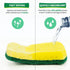 Heavy Duty Sponges, 24 Pack Scrub Sponge, Multipurpose Dish Sponge, Eco Cellulose Kitchen Sponge Sturdy Ergonomic Design for Washing Dishes, Uncoa...