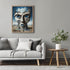 Posterizer 1 pcs-sci-fi futuristic city bult in alien head-Abstract & Modern Art-Fantasy & Fiction Art-Gift for Art Lovers-Decor for Home & Office...