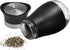 MITBAK Salt and Pepper Shakers (2-Pc. Set) Elegant w/Clear Glass Bottom | Compact Cooking, Kitchen and Dining Room Use | Classic, Refillable Desig...