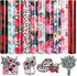 Tintnut Red Pink Rose 10 Sheets 10x12 Inch Floral Pattern HTV Iron On Vinyl for Clothes - Compatible with Cricut & Silhouette Cameo...