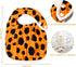 Zainpe 6Pcs Snap Muslin Cotton Bibs for Baby Leopard Tiger Stripe Zebra Pattern Bib Adjustable Feeding Bib Machine Washable Unisex Burp cloth with...