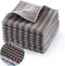 Stainless Steel Microfiber Cloth Double-Sided Cleaner Rag, Non-Scratch Scrub Cleaning Polishing Towel for Appliances, Kitchen Reusable Fridge Wipe...