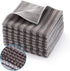 Stainless Steel Microfiber Cloth Double-Sided Cleaner Rag, Non-Scratch Scrub Cleaning Polishing Towel for Appliances, Kitchen Reusable Fridge Wipe...