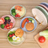 LuckyZone 7.8 Inches Unbreakable Wheat Straw Plates - Reusable Plate Set - Dishwasher & Microwave Safe - Perfect for Dinner Dishes - Healthy, BPA ...