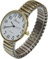Super Large Face Easy to Read Two-Tone Stretch Band Watch...