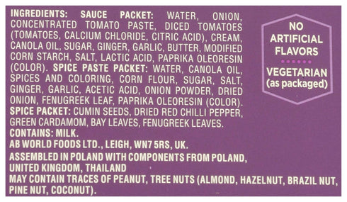 Patak's Butter Chicken Curry Sauce Kit 3-Step, 11 Fl Oz...
