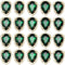 20pcs Teardrop Flatback Rhinestone Sew on Glass Crystal Buttons Charms Embellishments for Jewelry Clothes Shoes Decoration Headband Belt Dress Wed...