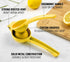 Zulay Kitchen Metal Lemon Squeezer - Handheld Lemon Juicer Squeezer - Easy to Use Citrus Juicer - Manual Press for Extracting the Most Juice Possi...
