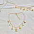 Gold Initial Charm Necklaces for Women, Boho Surfer Beach Letter Necklace 14K Gold Plated A-Z Pendant Alphabet Choker Necklace Personalized Monogr...