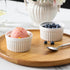 MALACASA Ramekins 4 oz Oven Safe, Porcelain Creme Brulee Ramekins Pudding Custard Cups Small Ceramic Souffle Dishes Ramakan Ramiken Ramicans Bakin...