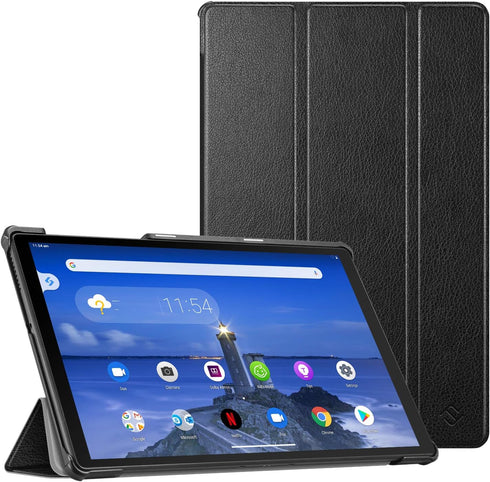 CaseBot Case for Lenovo Tab M10 Plus (2020 2nd Gen) TB-X606F/X606X 10.3" FHD Tablet, Lightweight Slim Shell Stand Cover, Black...