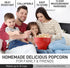 Zulay Microwave Popcorn Popper Bowl Maker with Lid - Collapsible, BPA-Free Silicone, Dishwasher Safe, Wide Spacious Size, No Oil Needed - Family M...