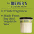 MRS. MEYER'S CLEAN DAY Soy Aromatherapy Candle, 35 Hour Burn Time, Made with Soy Wax and Essential Oils, Lemon Verbena, 7.2 oz...