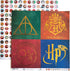 Paper House Productions Harry Potter 12" x 12" 12-Sheet Decorative Double Sided Paper Pack for Scrapbooking and Crafts - Hogwarts Houses...