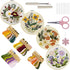 Bonroy 4 Sets Embroidery Kit for Beginners Art Craft Handy Sewing Include Embroidery Clothes with Pattern, Hoops, Instructions,Color Threads Needl...
