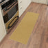 Sweet Home Stores Washable Non-Slip Solid Design Rubberback Runner Rug for Kitchen, Hallways, Bathroom, Entrance, Bedroom, 20" x 59", Beige...