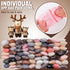 72pcs 7.6 oz Needle Felting Wool- 24 Colors Nature Wool Roving Yarn for Beginners Hand Spinning Felting Supplies, 3g/Pack...
