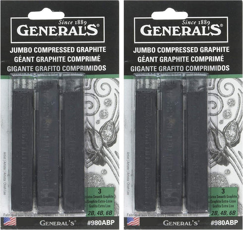 General'S Jumbo Graphite Sticks - 3ct Assorted...