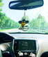 Fashion Bumblebee Car Pendant Decor,Car Swinging Ornament,Car Pendant Interior Rearview Mirrors Charms Hanging Ornament (Bumblebee+mirror ball), Y...