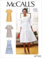 McCall's Patterns McCall's Women's Knee Length Pleated Dress, Sizes 6-14 Sewing Pattern, White...